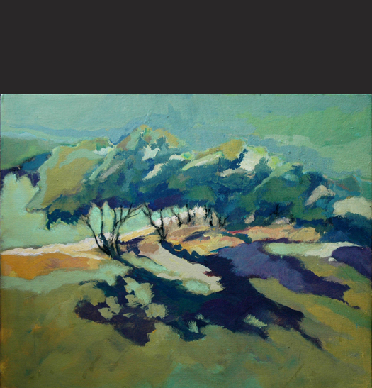 Plein Air Painting - "Late Afternoon Mesquites"
