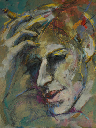 Mixed Media Painting - "Lost Moment "